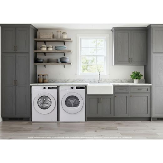 Candy Quick Pro GD 10N1-80 10Kg Heat Pump Tumble Dryer - White - Machine in kitchen shot